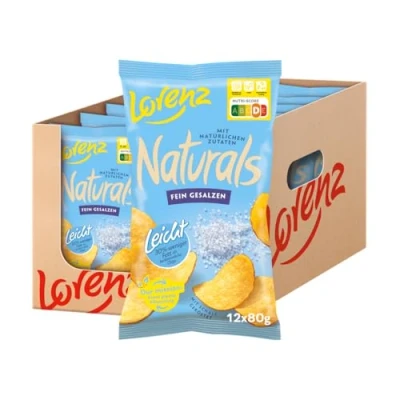 Abbildung von Lorenz Snack World Naturals Leicht Fein Gesalzen, 12er Pack (12x 80 g)