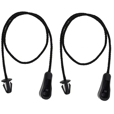 Abbildung von YINETTECH 2 Stück Hutablagen Schnüre für hintere Kofferraum Aufbewahrungstasche, Gurte, Kunststoff, 4M51A46538AB, kompatibel mit Focus MK2 20042012, schwarz