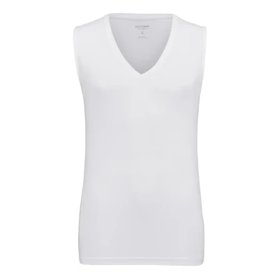 Abbildung von OLYMP Level Five body fit Unterzieh T Shirt tiefer V Ausschnitt Stretch weiß Gr. S