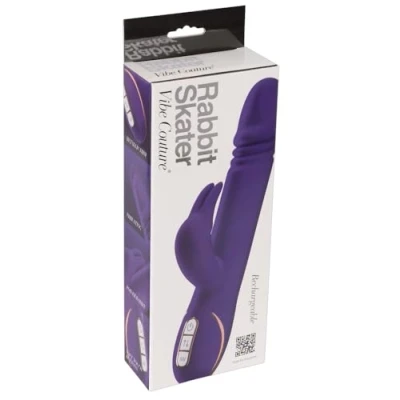 Abbildung von Rabbitvibrator „Rabbit Skater“ mit Stoßfunktion, 23 cm