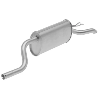 Abbildung von HELLA 8LD 366 029 381 Endschalldämpfer hinten mit Anbauteilen LANCIA: Ypsilon II, FIAT: Idea