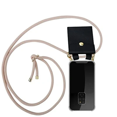 Abbildung von Cadorabo Handykette kompatibel mit Huawei Mate 20 Schutzhülle TPU Silikon Case Necklace Design Slim Kratzfest Kordel Band Etui Rundumschutz Hülle für in Rosa