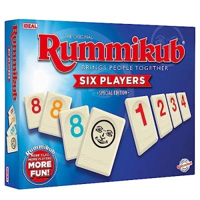 Abbildung von IDEAL Rummikub 6 Spieler: Bringt Menschen zusammen, Familienspiele, 2 Spieler, ab 8 Jahren