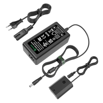 Abbildung von Gonine NP FZ100 A7III A7IV Dummy Akku Adapter Kit für Sony A7 III, IV, A7S A7R V, A7C, A1, A9, A9 ii, A6600, A6700, FX3, FX30, ZV E10 E1 Kameras
