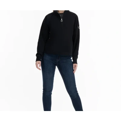 Abbildung von DREIMASTER Maritim Damen Sweatshirt Troyer XL / Weiß 51% Baumwolle 49% Polyester