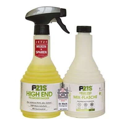 Abbildung von DR. WACK Mix Set: P21S HIGH END Felgenreiniger 500 ml + Flasche I Premium Felgen Reinigung für alle Testsieger PH hautneutral Hochwertige Felgenpflege Made in Germany