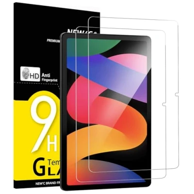 Abbildung von NEW&#039;C 2 Stück, Schutzfolie für Xiaomi Redmi Pad SE 11 Zoll, Panzer Schutz Glas Folie,9H Härte,HD Displayschutzfolie, 0.33mm Ultra klar