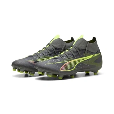 Abbildung von Puma Ultra 5 Match Fußballschuh Nocken, Damen, Größe: 36, Matte aged silver/yellow alert Schuhe