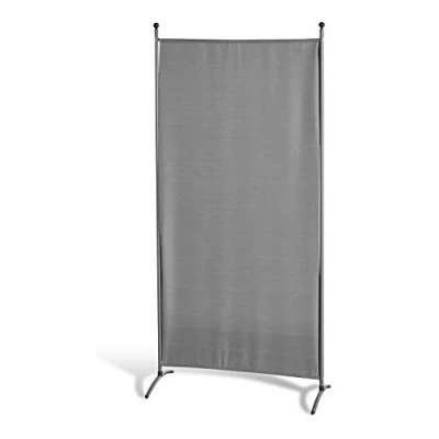 Abbildung von GRASEKAMP Qualität seit 1972 Stellwand 85 x 180 cm Grau Paravent Raumteiler Trennwand Sichtschutz