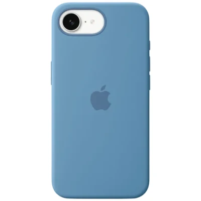Abbildung von Apple iPhone 16e Silikon Case − Winterblau ​​​​​​​