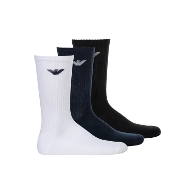 Abbildung von Emporio Armani 3PACK Socken, Herren, Größe: One Size, Black/blue/white