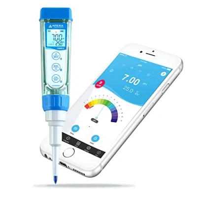 Abbildung von PH60S Z Smart pH Messgerät mit Einstechelektrode (unterstützt durch die ZenTest Mobile App)