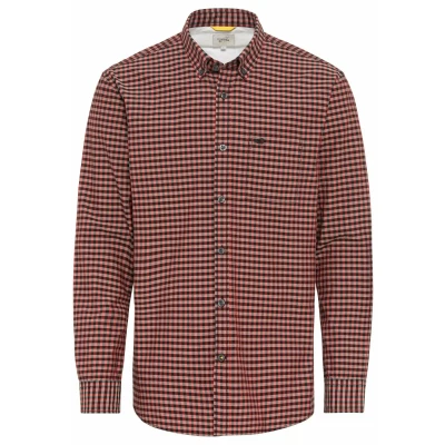 Abbildung von camel active MIT Buttondown Kragen Hemd, Herren, Größe: Medium, Amber red
