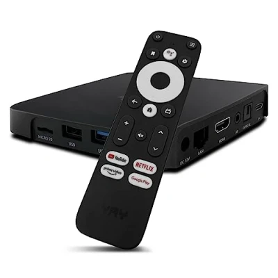 Abbildung von Yay GO 4K UHD Android TV Box 10 + HM Sat HDMI Kabel