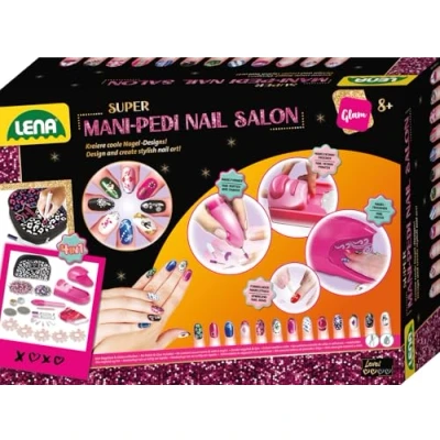 Abbildung von Lena Mani Pedi Nail Salon, Kindermaniküre Set, 8 Jahre, Batterien erforderlich, mehrfarbig