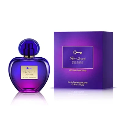 Abbildung von Banderas Her Secret Desire Eau de Toilette Spray für Frauen, Blumig Fruchtiger und Süßer Duft 50 ml / 1,7 Fl Oz
