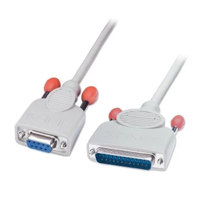 Abbildung von LINDY 30293 Serielles Druckerkabel 9 pol. Kupplung/25 Stecker 2m, grau