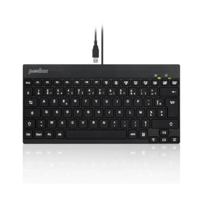 Abbildung von Perixx USB PERIBOARD 326 Mini Tastatur mit Hintergrundbeleuchtung und Low Profile Tasten, QWERTY Italienisch