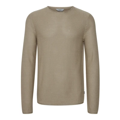 Abbildung von Solid Sdjarah Strickpullover, Herren, Größe: Large, Humus melange