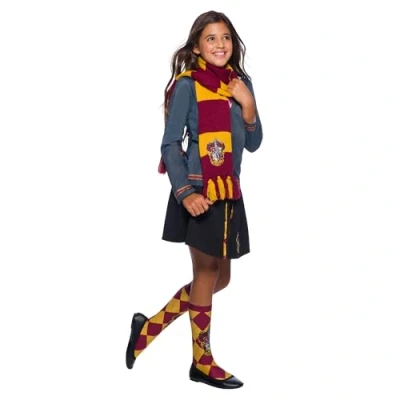 Abbildung von Rubie&#039;s Official Harry Potter Gryffindor Deluxe Schal, Kostümzubehör für Kinder und Erwachsene, Einheitsgröße, Alter ab 6 Jahren