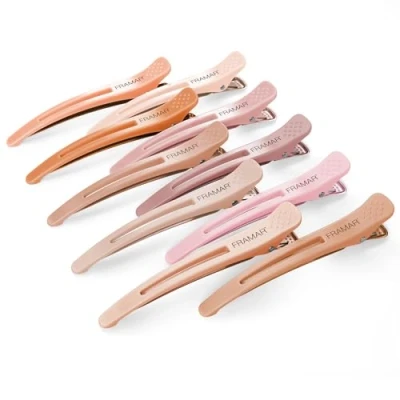 Abbildung von FRAMAR Abteilklammern Friseur Set Haarspangen Damen, Haarklammern Friseurbedarf, Haarklammer Haarspange Hair Clip, Klammern, Friseur, Neutral 10pc