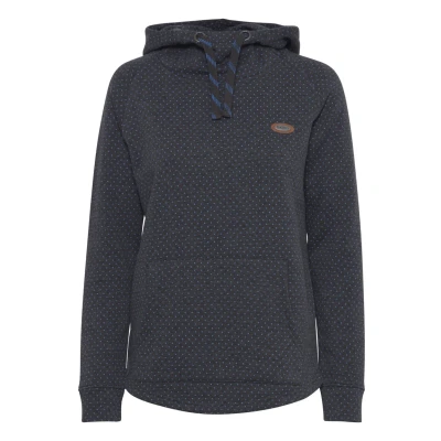 Abbildung von Oxmo Amina Kapuzenpullover, Damen, Größe: Large, Dark grey melange
