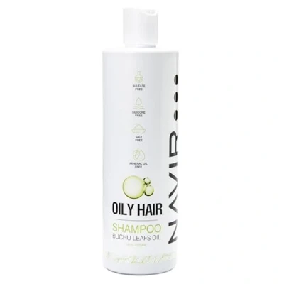 Abbildung von NAVIR Profesional Shampoo für Haar und empfindliche Kopfhaut, fettiges trockene Spitzen, Anti Schuppen Fett, Seborregulator, ohne Sulfate, Parabene Salze, Damen Herren, 400 ml