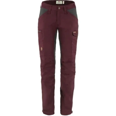 Abbildung von Fjallraven Womens Kaipak Trousers Curved W Pants, Dark Garnet Grey, 34