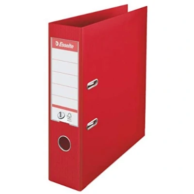Abbildung von Esselte DIN A4 Ordner, Rot, 72 mm Rückenbreite, Kunststoff, 1er Pack, 811330