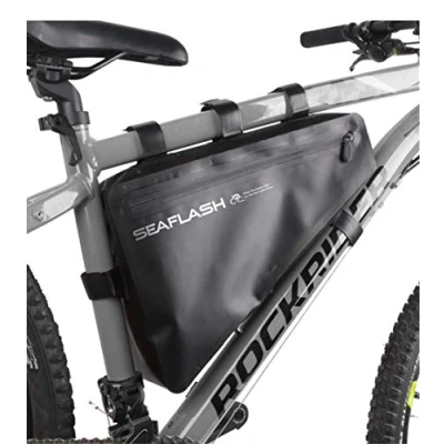 Abbildung von Nicole Knupfer Fahrrad Dreiecktasche Wasserdicht,Fahrradtasche Rahmen, Triangeltasche Fahrradrahmentasche,Fahrrad Werkzeugtasche, Triangle Fahrradaufbewahrung Rahmentasche