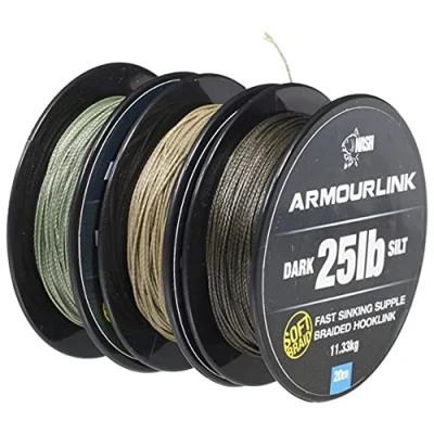 Abbildung von Nash Armourlink 20lb Silt Karpfen Vorfachmaterial 20m