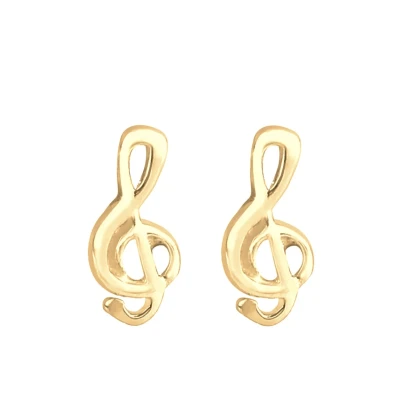 Abbildung von Elli Music Ohrringe goldcoloured, Damen, Größe: One Size, Gold coloured