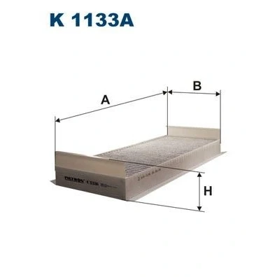 Abbildung von FILTRON K 1133A Innenraumfilter Aktivkohlefilter 468 183 70 MAN: TGX, TGS, TGM