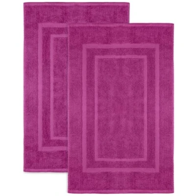 Abbildung von NatureMark Badematte 800gsm, rutschfest, strapazierfähig, 100% Baumwolle, rechteckig, 2 tlg., Duschmatte Duschvorleger, Premium Qualität, 50x80cm, Pink