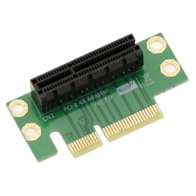 Abbildung von KALEA INFORMATIQUE 90 Riser Winkeladapter für PCIe Steckplatz x4. Zur horizontalen Montage Einer PCI Express Karte x1 x2