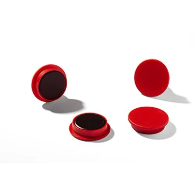 Abbildung von Durable Magnete (32 mm, 720p) 4 Stück rot, für Pinnwand, Kühlschrank &amp; Co., 470303