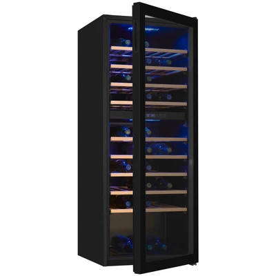 Abbildung von exquisit Weinkühlschrank &quot;WS2 78 GTE 160G&quot;, für St. Standardflaschen á 075l, Digitale Temperaturanzeige