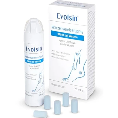 Abbildung von Evolsin Warzen Vereisungsspray Evolsin® Warzenvereiser Spray bei gewöhnlichen &amp; Dornwarzen, gegen Dornwarzen