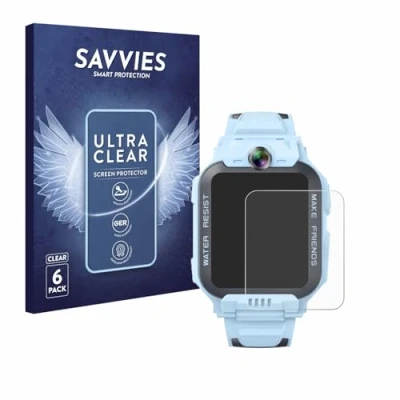 Abbildung von Savvies 6 Stück Schutzfolie für Imoo Watch Phone Z7 Displayschutz Folie Ultra Transparent