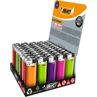 Abbildung von BIC Feuerzeuge Electronic 50er Tray, 50 Stück Elektrofeuerzeuge (50 St)