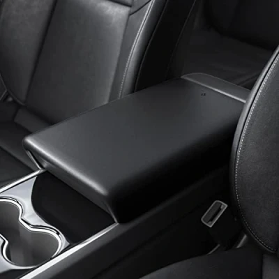 Abbildung von Spigen Tesla Model 3 2021 2023 Y Mittelarmlehne Abdeckung, Armlehne Abdeckung Schutzhülle Innenraum für Zubehör Schwarz
