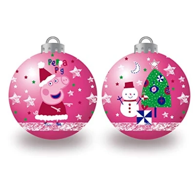Abbildung von ARDITEX EONE Peppa Wutz PP14019 Weihnachtskugeln, Durchmesser 6 cm, 10 Stück, RXZER23, Pig, X Large