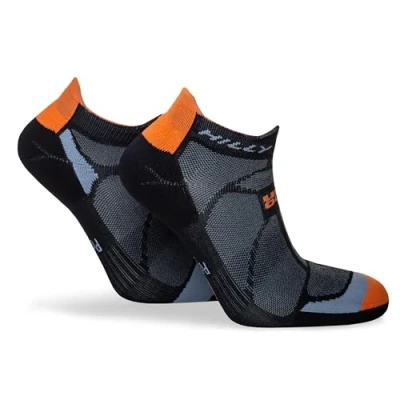 Abbildung von Hilly Unisex Marathon Fresh Socklet Min Cushioning Laufsocken, schwarz/orange, XL