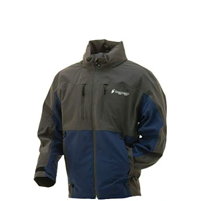 Abbildung von frogg toggs Herren Regenjas, Waterdicht, Ademend Pilot 2 Guide Regenjacke wasserdicht atmungsaktiv, Staubblau/Schiefer, XL EU