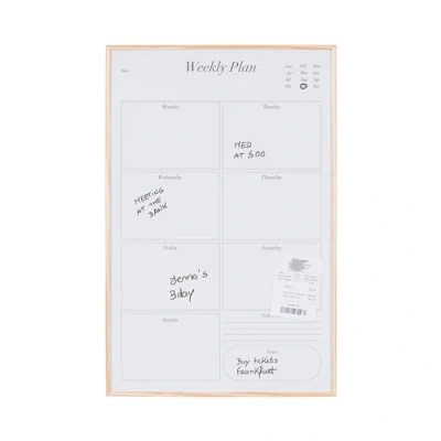 Abbildung von Bi Office Earth New Basic magnetischer Wochenplaner, 38,5 x 58,5 cm, Oberfläche aus lackiertem Stahl, Rahmen PEFC