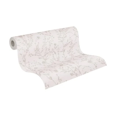 Abbildung von A.S. Création Vliestapete &quot;Casual Living florale Tapete Mustertapete Äste Blattmuster&quot;, schimmernd, Blumentapete für Schlafzimmer Küche Wohnzimmer Floral Flur