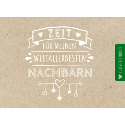 Abbildung von Gutscheinbuch Nachbarn: Personalisiertes Gutscheinheft Nachbarn 50 Gutscheinen zum einlösen: 25 vorgefertigt + selber Ausfüllen und ... Weihnachten oder Weihnachstgeschenk