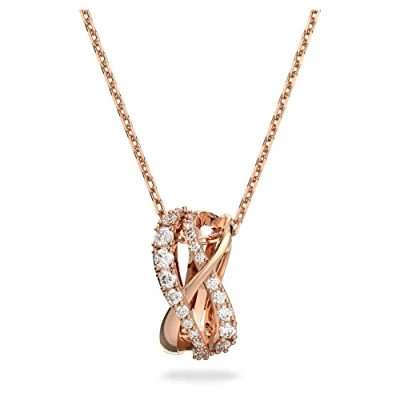 Abbildung von Swarovski Twist PEND Halskette rosegoldcoloured, Damen, Größe: One Size, Rosegold coloured