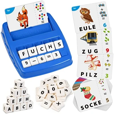 Abbildung von Joozmui Geschenk Mädchen 3 4 5 6 7 8 Jahre, Buchstaben Lernen Spielzeug ab Jahre Junge Spiele kinderspielzeug Geburtstagsgeschenk