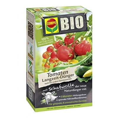 Abbildung von COMPO BIO Tomaten Langzeit Dünger für alle Arten von Tomaten, Tomatendünger, 5 Monate Langzeitwirkung, 750 g